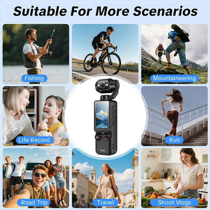 4K HD Video Recording Camera with 1.9" CMOS, USB Rechargeable, 180° Rotating Action Camcorder for Vlogging, Live Streaming & Outdoor Adventures - Perfect Christmas Gift for Couples, Back-to-School, Or Easter, Vlogging Camera Intelligent by design