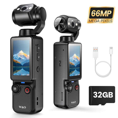4K HD Video Recording Camera with 1.9" CMOS, USB Rechargeable, 180° Rotating Action Camcorder for Vlogging, Live Streaming & Outdoor Adventures - Perfect Christmas Gift for Couples, Back-to-School, Or Easter, Vlogging Camera Intelligent by design
