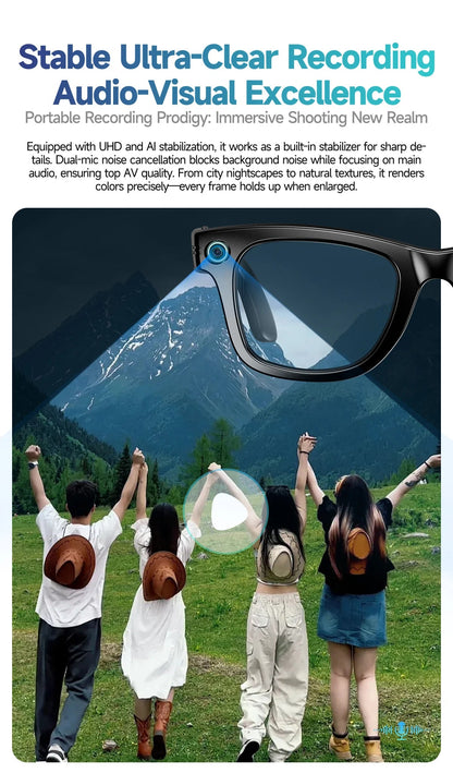 New 800W Camera AI Glasses Men Color-Changing Smart Translation Glasses Photo Video Recording Waterproof Call Smart Sunglasses Intelligent by design