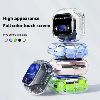 Ai translation earphones with touch screen, intelligent wireless Bluetooth earphones, HiFi real-time translation earbuds Intelligent by design