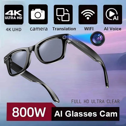 New 800W Camera AI Glasses Men Color-Changing Smart Translation Glasses Photo Video Recording Waterproof Call Smart Sunglasses Intelligent by design