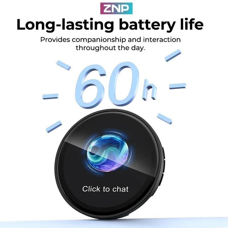 ZNP Wearable Smart Badge, AI Smart Interactive Companion for Adult‌, companion Emotional Life Assistant AI Translator Badge Z01 Intelligent by design