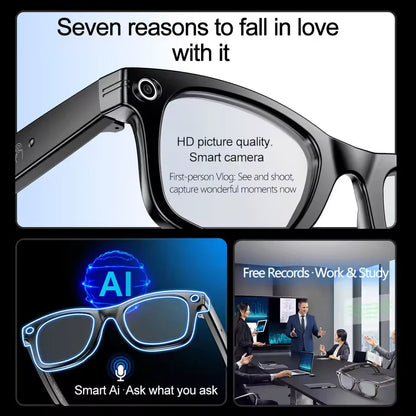 New 800W Camera AI Glasses Men Color-Changing Smart Translation Glasses Photo Video Recording Waterproof Call Smart Sunglasses Intelligent by design
