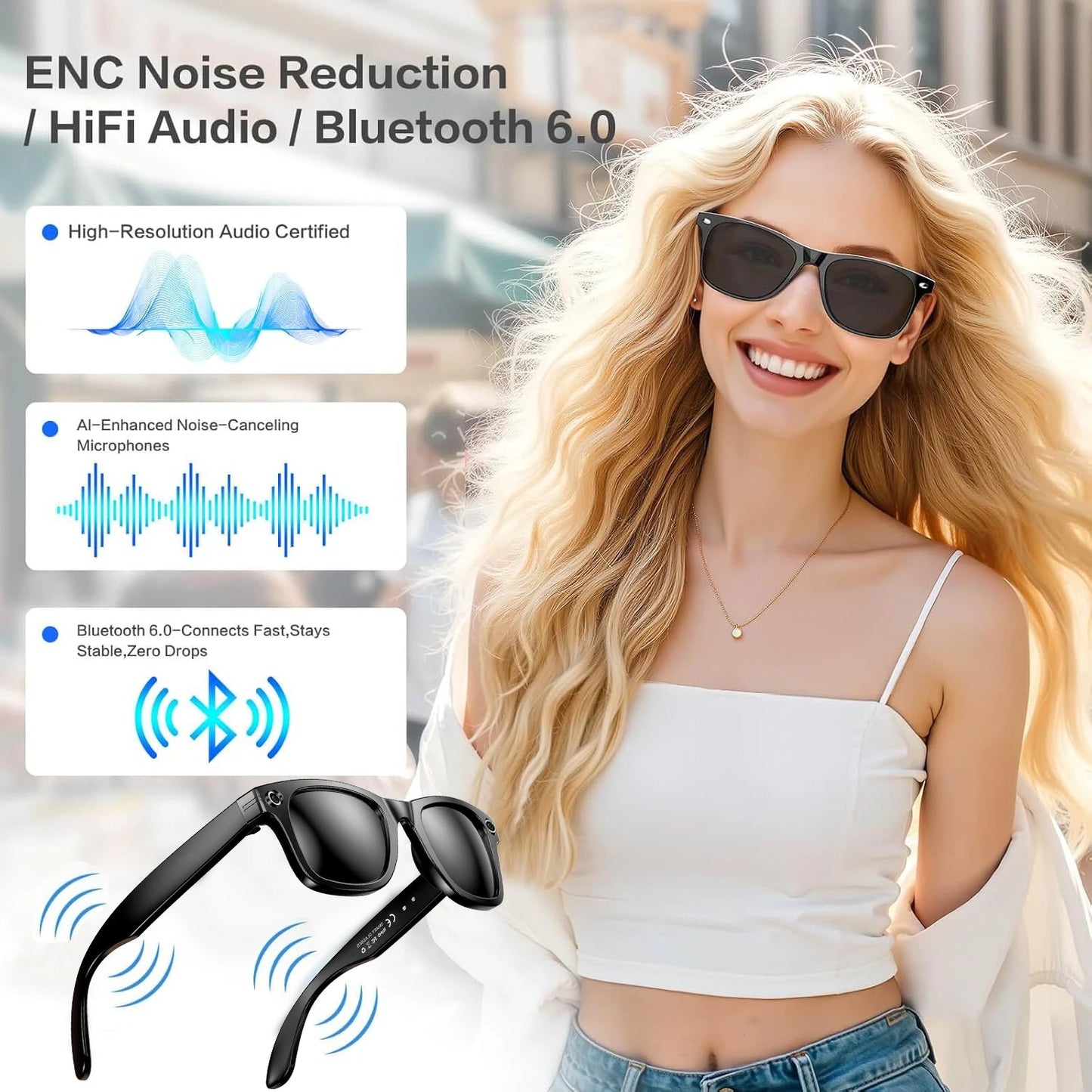 New 800W Camera AI Glasses Men Color-Changing Smart Translation Glasses Photo Video Recording Waterproof Call Smart Sunglasses Intelligent by design