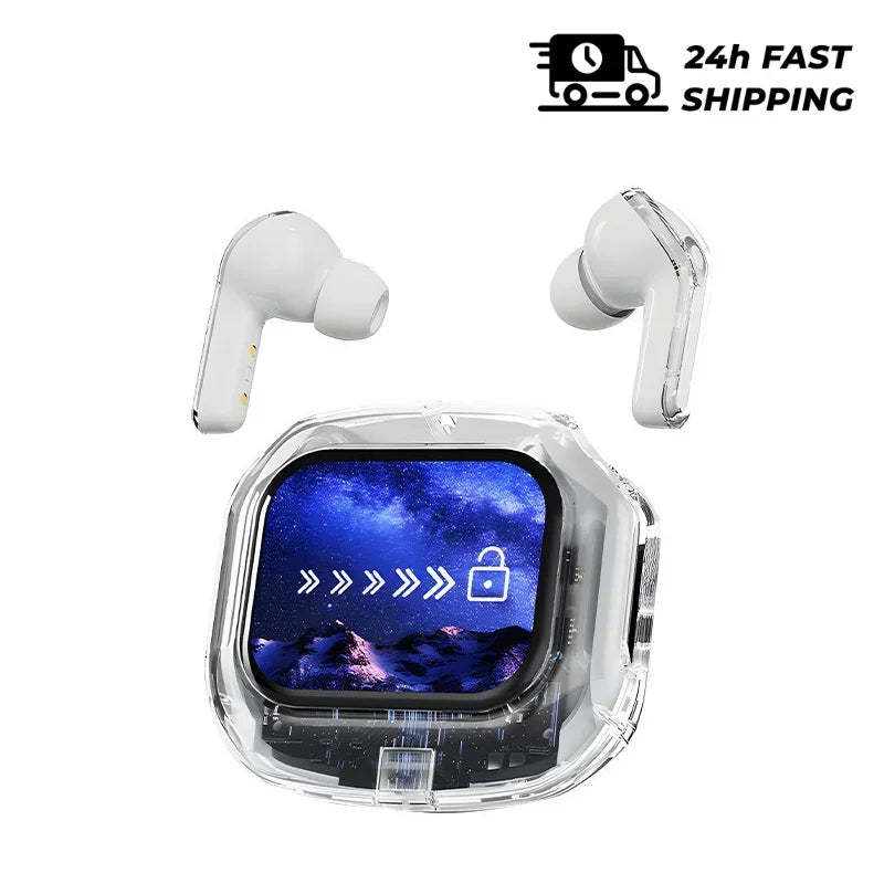 Ai translation earphones with touch screen, intelligent wireless Bluetooth earphones, HiFi real-time translation earbuds Intelligent by design