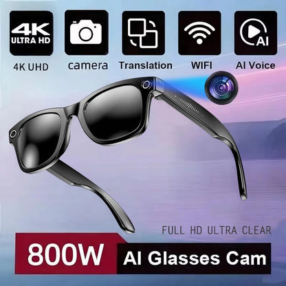 New 800W Camera AI Glasses Men Color-Changing Smart Translation Glasses Photo Video Recording Waterproof Call Smart Sunglasses Intelligent by design