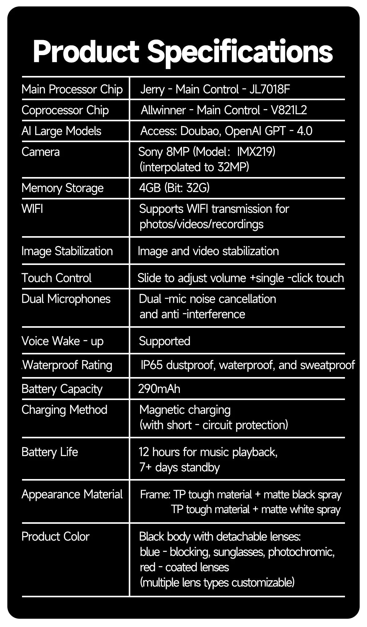New 800W Camera AI Glasses Men Color-Changing Smart Translation Glasses Photo Video Recording Waterproof Call Smart Sunglasses Intelligent by design