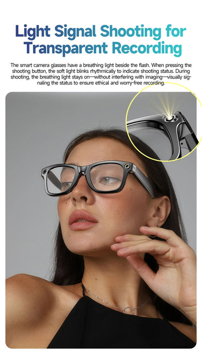 New 800W Camera AI Glasses Men Color-Changing Smart Translation Glasses Photo Video Recording Waterproof Call Smart Sunglasses Intelligent by design
