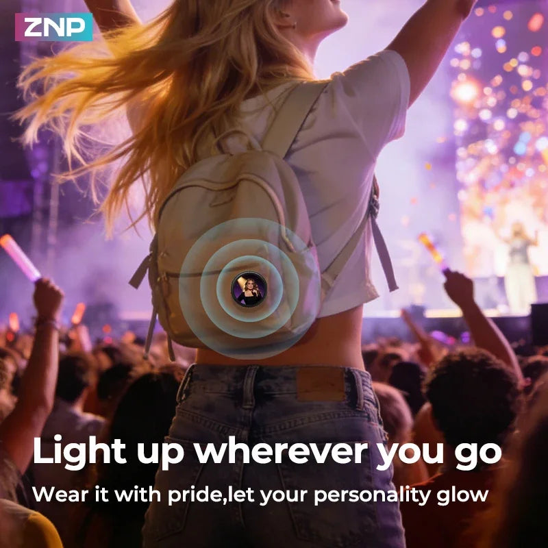 ZNP Wearable Smart Badge, AI Smart Interactive Companion for Adult‌, companion Emotional Life Assistant AI Translator Badge Z01 Intelligent by design