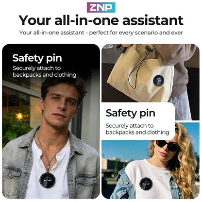 ZNP Wearable Smart Badge, AI Smart Interactive Companion for Adult‌, companion Emotional Life Assistant AI Translator Badge Z01 Intelligent by design