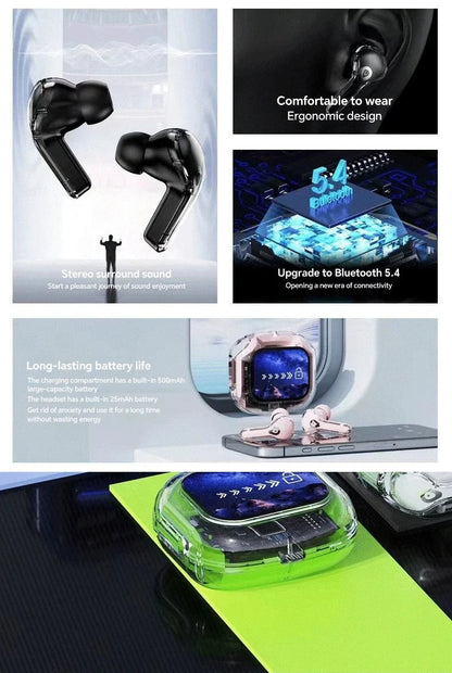 Ai translation earphones with touch screen, intelligent wireless Bluetooth earphones, HiFi real-time translation earbuds Intelligent by design