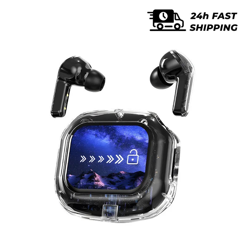 Ai translation earphones with touch screen, intelligent wireless Bluetooth earphones, HiFi real-time translation earbuds Intelligent by design