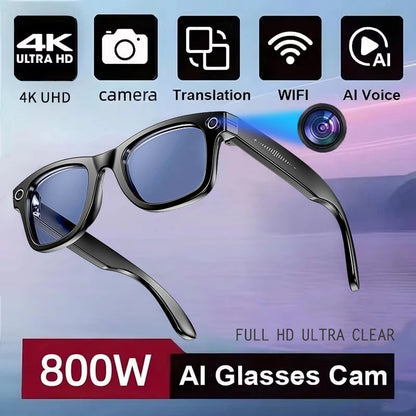 New 800W Camera AI Glasses Men Color-Changing Smart Translation Glasses Photo Video Recording Waterproof Call Smart Sunglasses Intelligent by design