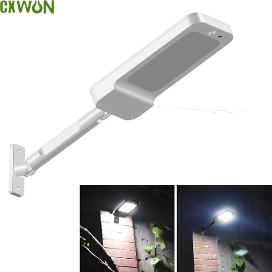 Outdoor Solar Lighting Lamp with Motion Detector - Solar Powered LED Lights in 4 Modes Security Flood Light for Garland And Wall Intelligent by design