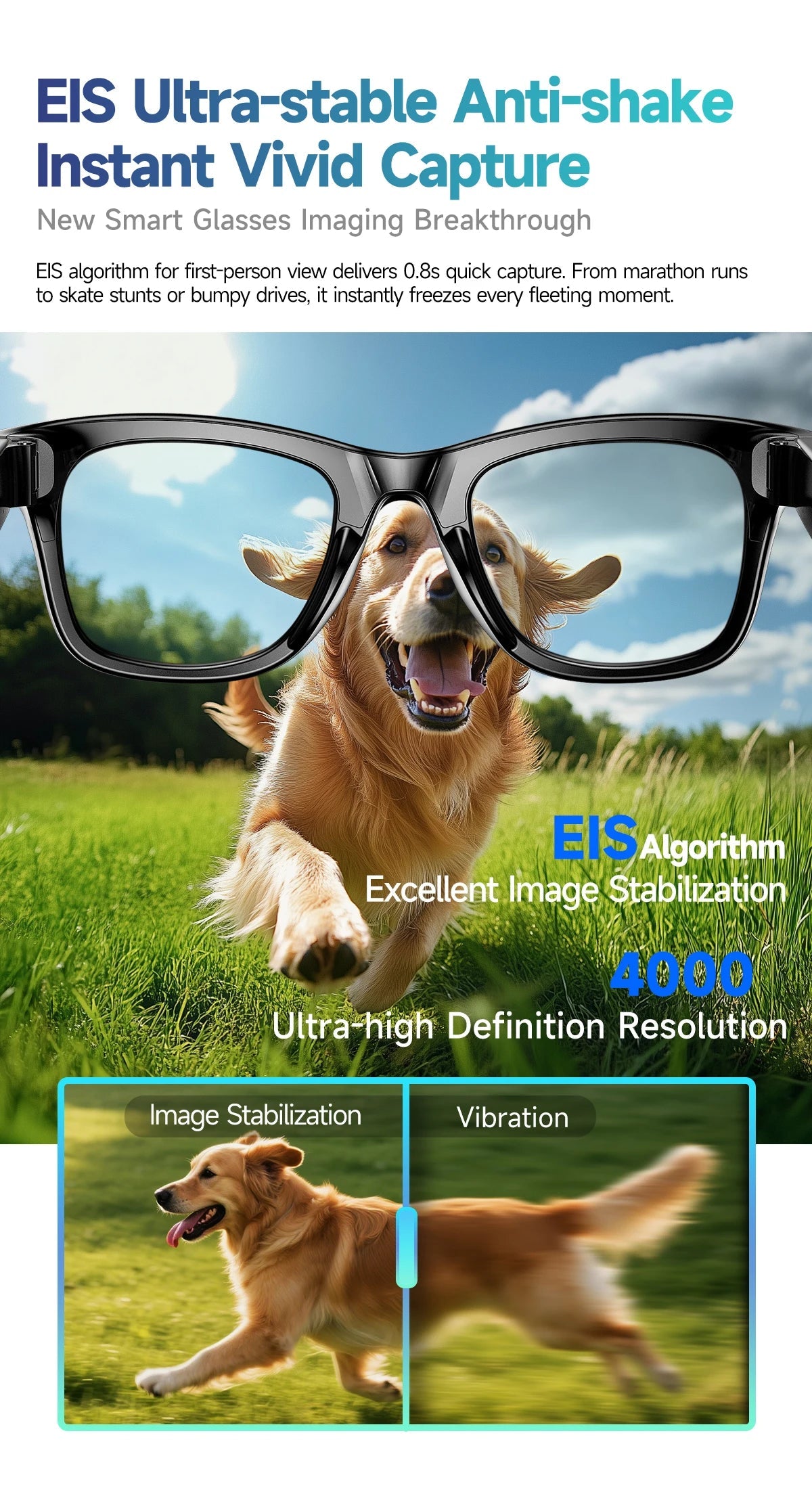 New 800W Camera AI Glasses Men Color-Changing Smart Translation Glasses Photo Video Recording Waterproof Call Smart Sunglasses Intelligent by design