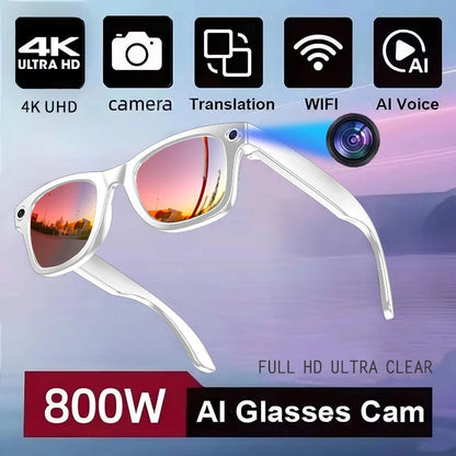 New 800W Camera AI Glasses Men Color-Changing Smart Translation Glasses Photo Video Recording Waterproof Call Smart Sunglasses Intelligent by design