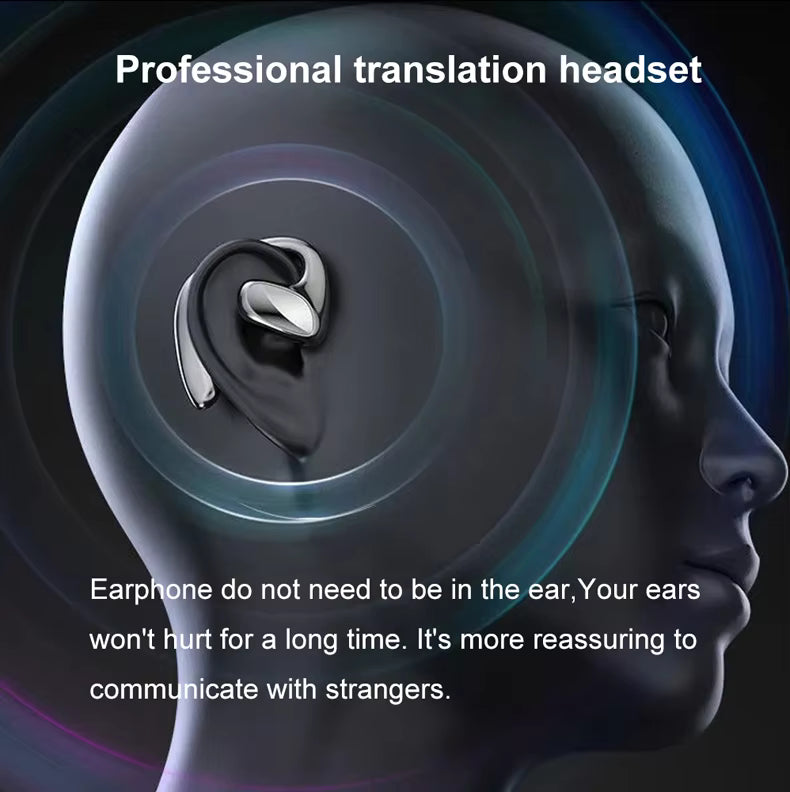 AI Language Translator Earbuds – 144 Languages, Real-Time Two-Way Translation