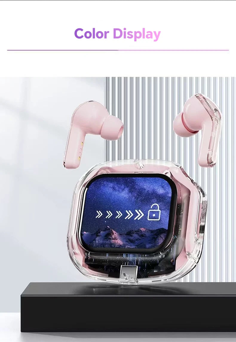 Ai translation earphones with touch screen, intelligent wireless Bluetooth earphones, HiFi real-time translation earbuds Intelligent by design