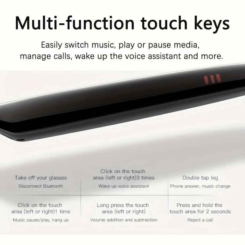 AI Smart Translation Glasses – Real - Time 160 Language Translator with GPT Chat, Bluetooth Audio Glasses with Built - in Microphone & Speaker - Intelligent by design