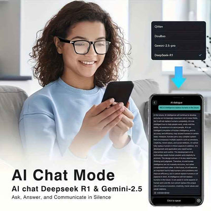AI Smart Translation Glasses – Real - Time 160 Language Translator with GPT Chat, Bluetooth Audio Glasses with Built - in Microphone & Speaker - Intelligent by design