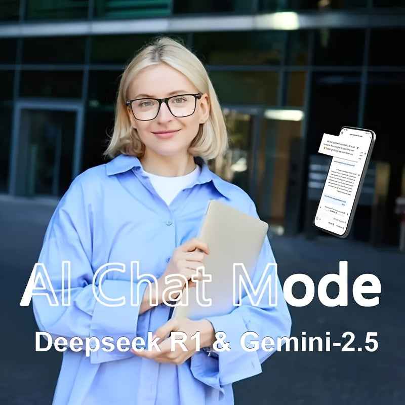 AI Smart Translation Glasses – Real - Time 160 Language Translator with GPT Chat, Bluetooth Audio Glasses with Built - in Microphone & Speaker - Intelligent by design