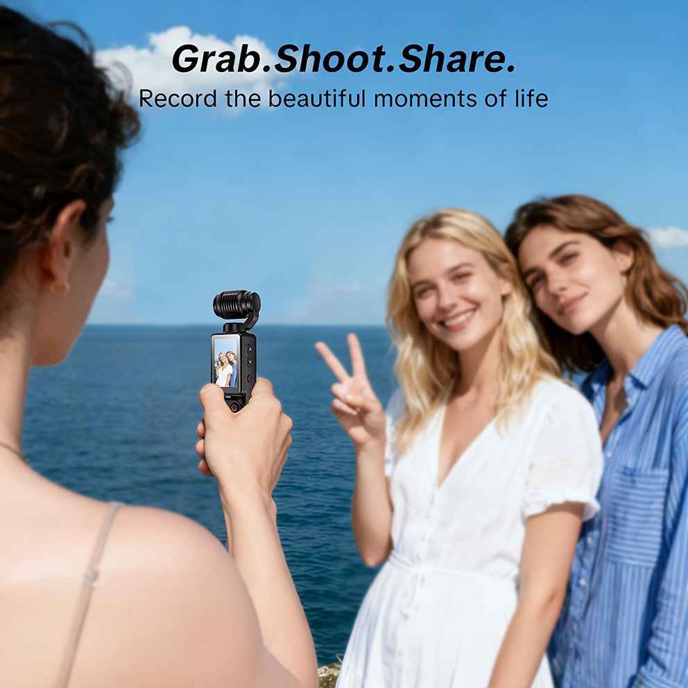 4K HD Video Recording Camera with 1.9" CMOS, USB Rechargeable, 180° Rotating Action Camcorder for Vlogging, Live Streaming & Outdoor Adventures - Perfect Christmas Gift for Couples, Back-to-School, Or Easter, Vlogging Camera Intelligent by design