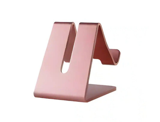 Aluminum Phone Stand for Desk – Universal Mobile Holder (Rose Gold)
