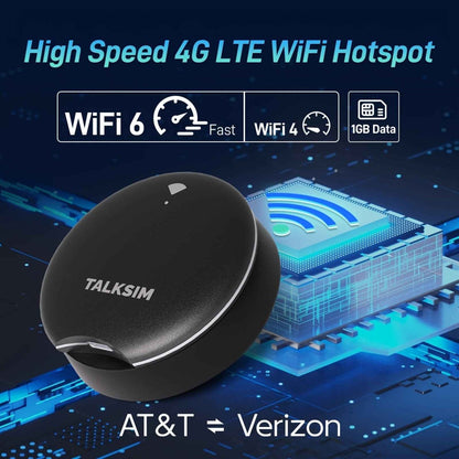 UFO Mobile Hotspot WiFi 6 Portable Pocket WiFi – 4G LTE MiFi with 10GB Data (30 Days), No SIM Card, Works with AT&T, T - Mobile & Verizon - Intelligent by design