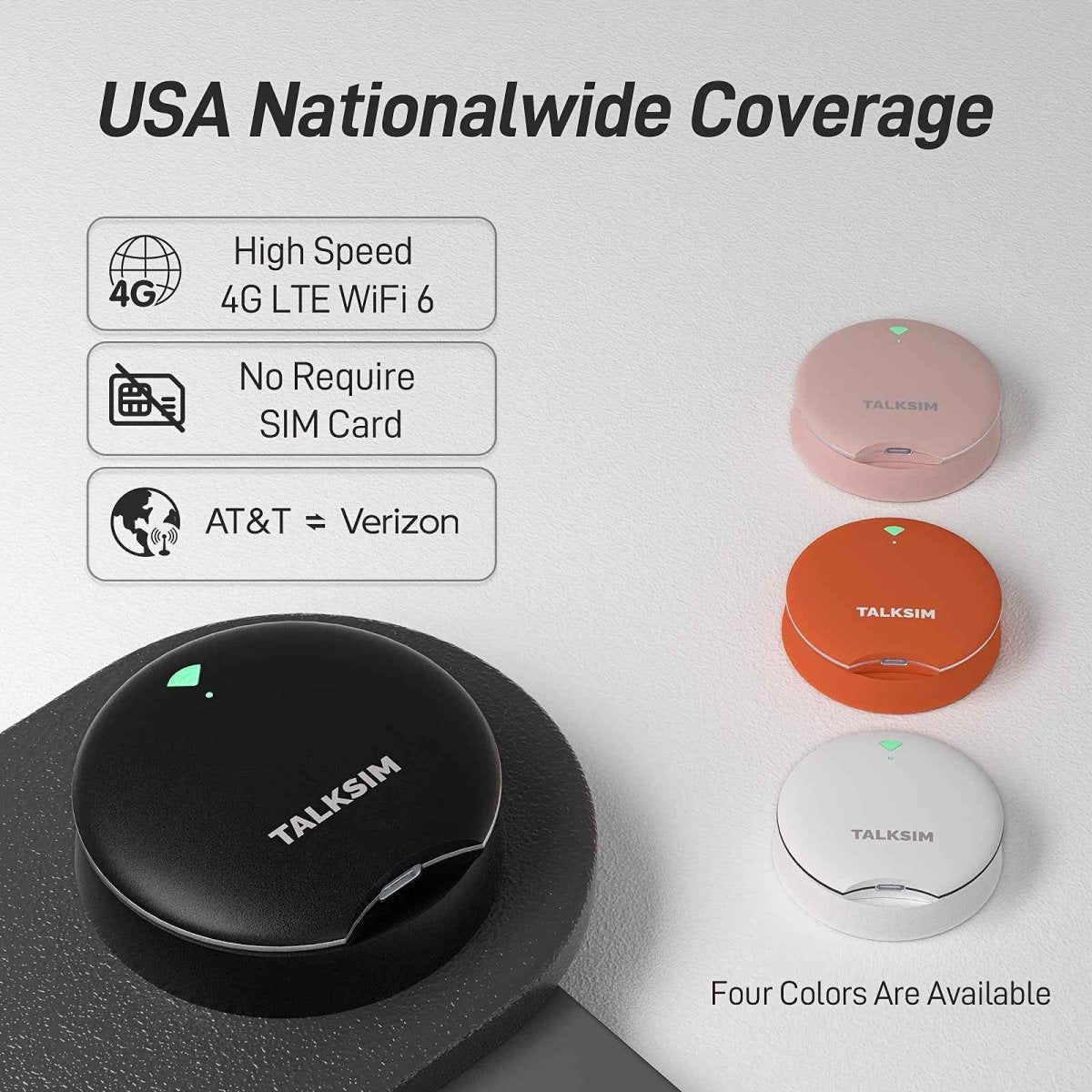 UFO Mobile Hotspot WiFi 6 Portable Pocket WiFi – 4G LTE MiFi with 10GB Data (30 Days), No SIM Card, Works with AT&T, T - Mobile & Verizon - Intelligent by design